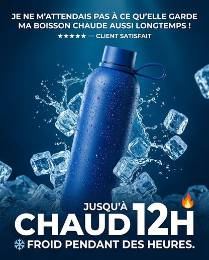 GOURDE ISOTHERME 500 ML — GARDEZ VOS BOISSONS À LA BONNE TEMPÉRATURE PENDANT 12 HEURES