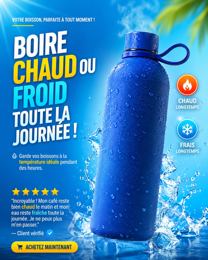 GOURDE ISOTHERME 500 ML — GARDEZ VOS BOISSONS À LA BONNE TEMPÉRATURE PENDANT 12 HEURES