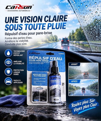 Spray Anti-Pluie pour Pare-Brise – Repousse l’Eau et Améliore la Visibilité