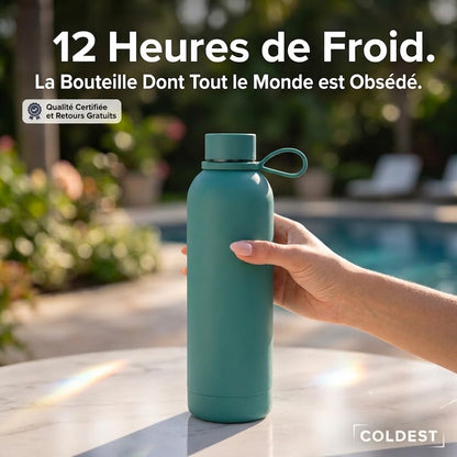 GOURDE ISOTHERME 500 ML — GARDEZ VOS BOISSONS À LA BONNE TEMPÉRATURE PENDANT 12 HEURES